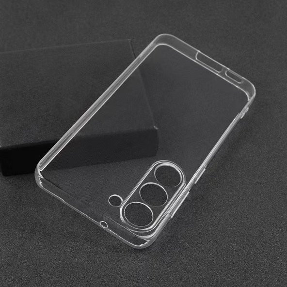 Samsung Galaxy A34 Kılıf Lüx Şeffaf Kamera Korumalı Silikon Kılıf - Resim 3