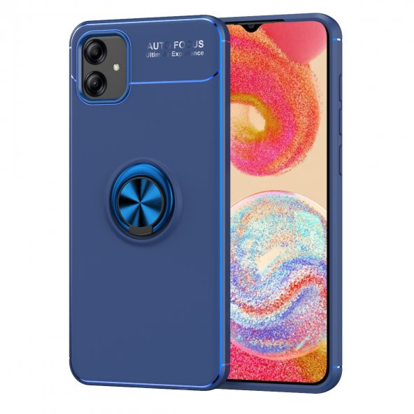 Samsung Galaxy A04E Kılıf Yüzüklü Kamera Korumalı Range Silikon Kılıf - Resim 2