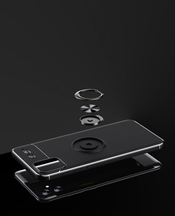 Samsung Galaxy A04E Kılıf Yüzüklü Kamera Korumalı Range Silikon Kılıf - Resim 4