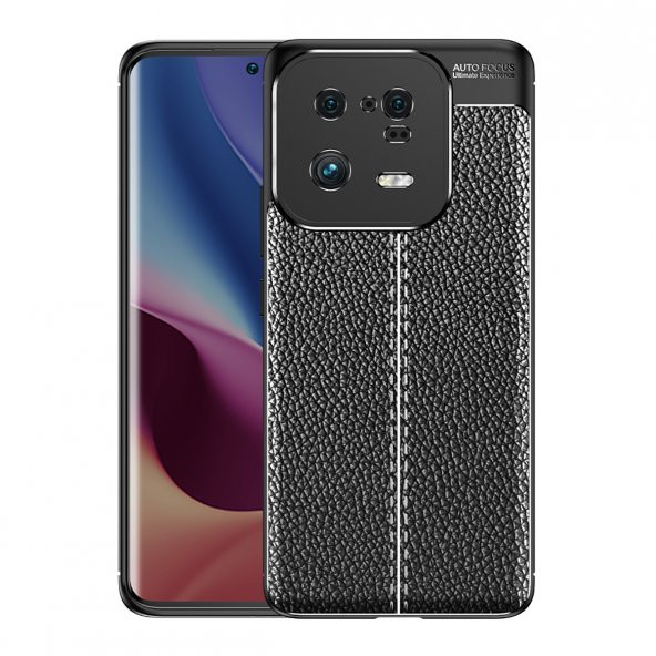 Xiaomi Mi 13 Pro Kılıf Focus Deri Görünümlü Kamera Korumalı Silikon Kılıf ürün görseli