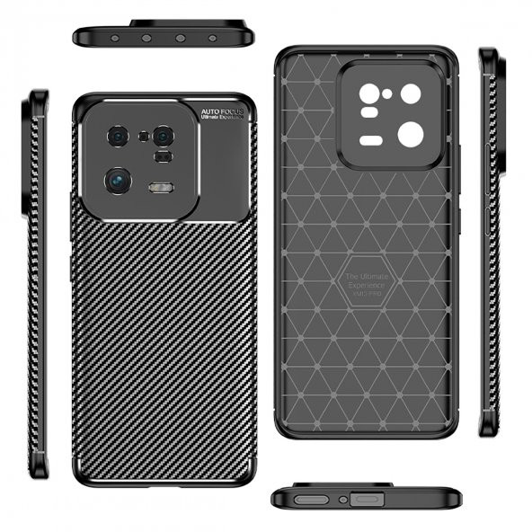 Xiaomi Mi 13 Pro Kılıf Focus Karbon Kamera Korumalı Silikon Kılıf - 7