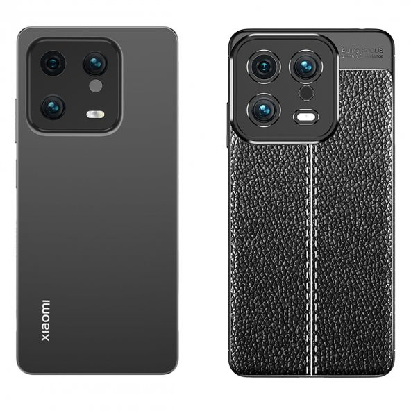 Xiaomi Mi 13 Kılıf Focus Deri Görünümlü Kamera Korumalı Silikon Kılıf - 6