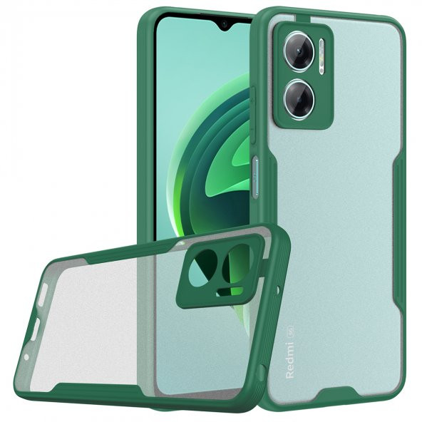 Xiaomi Redmi Note 11E Kılıf Kamera Korumalı Arkası Mat Platin Silikon Kılıf - 4