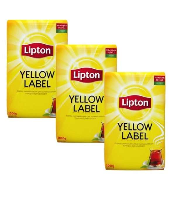 Lipton Yellow Label Tea 1 kg 3'lü Çay