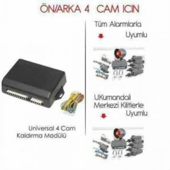 OTOMATİK OTO 4 LÜ CAM KALDIRMA MODÜLÜ 4 CAM - 2