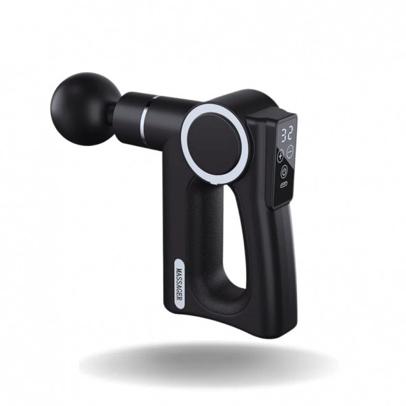 Massage GUN Sporcu Masaj Tabancası Led Ekran 4 Başlıklı Kas Rahatlatıcı Şarjlı - 2