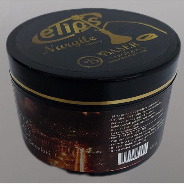 Elips İzmir Geceleri Bitkisel Nargile Melası 125 Gram