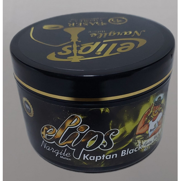 Elips Kaptan Black Bitkisel Nargile Melası 125 Gram - 2