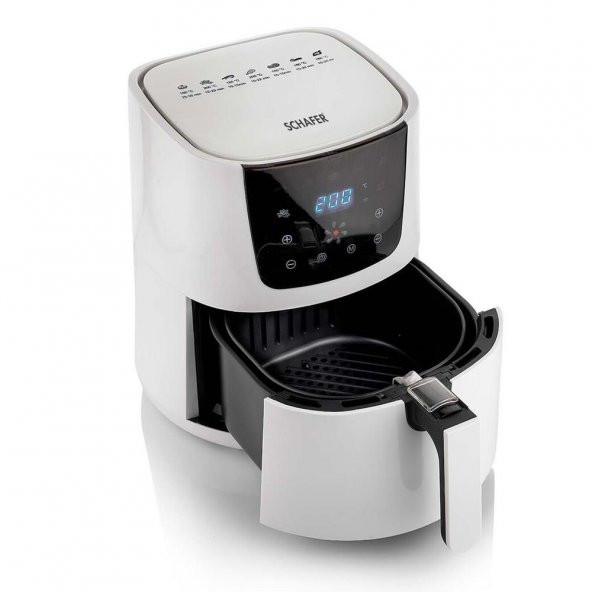 Schafer Fit Fry Dijital Sıcak Hava Fritözü Beyaz