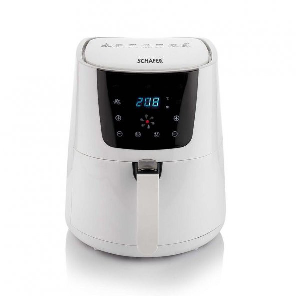 Schafer Fit Fry Dijital Sıcak Hava Fritözü Beyaz - 3