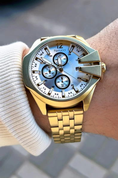 Ferrucci Takvimli Erkek Kol Saati 3 Atm Su Geçirmezlik - Resim 2