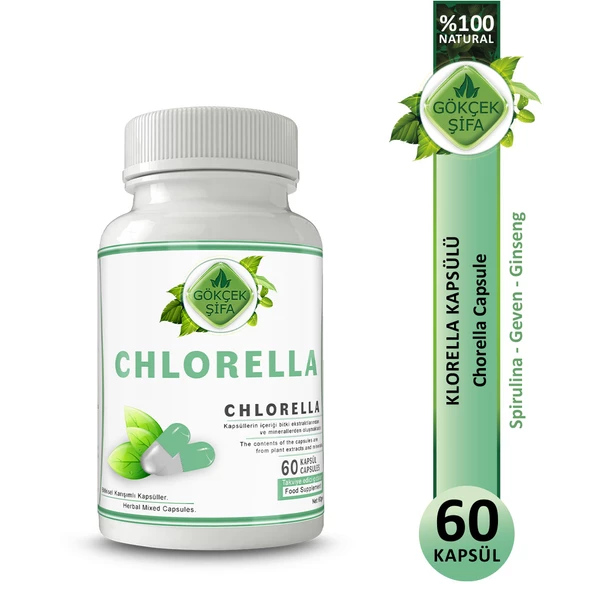 Chlorella Kapsül (CHLORELLA CAPSULE) 60 Adet ürün görseli