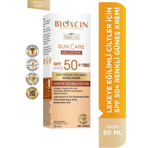 Bioxcin Sun Care Çok Yüksek Korumalı Lekeli Ciltler İçin Renkli Güneş Kremi Spf 50+ 50 ml - 2