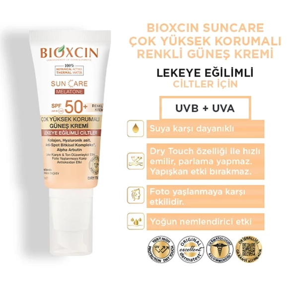 Bioxcin Sun Care Çok Yüksek Korumalı Lekeli Ciltler İçin Renkli Güneş Kremi Spf 50+ 50 ml - 3