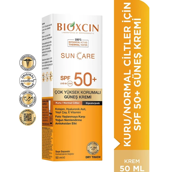 Bioxcin Sun Care Çok Yüksek Korumalı Kuru Ve Normal Ciltler İçin Güneş Kremi Spf 50+ 50 ml - 2