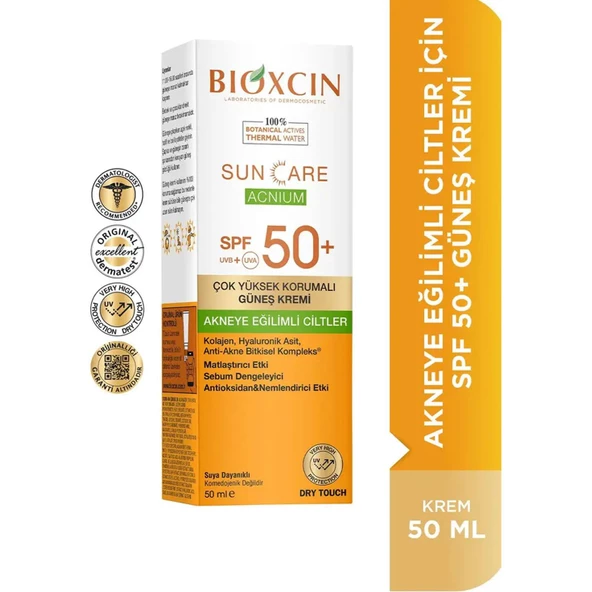 Bioxcin Sun Care Çok Yüksek Korumalı Akneye Eğilimli Ciltler İçin Güneş Kremi Spf 50+ 50 ml - 2