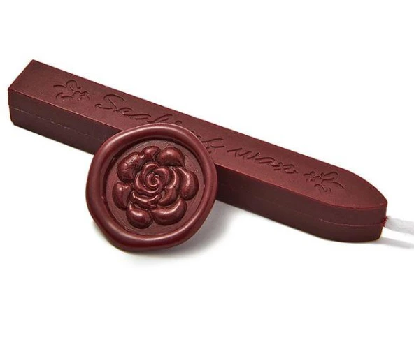 Fitilli Mühür Mumu Çubuk Bordo Kiremit Resmi Damga Zarf Davetiye ürün görseli