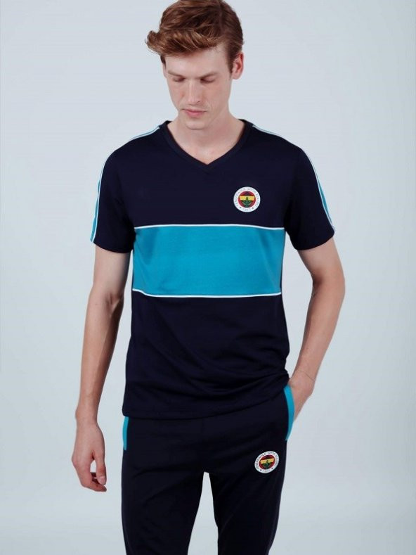 Fenerbahçe Erkek Aktif Lacivert Mavi Tshirt - 3
