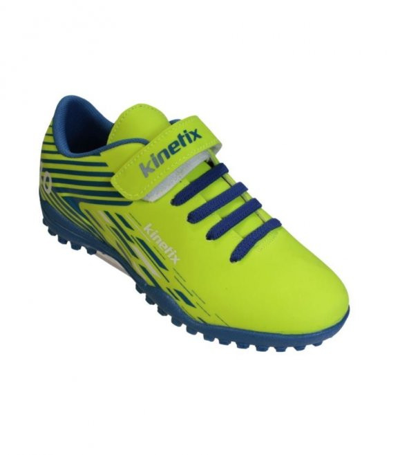 KİNETİX Erkek Çocuk Neon Sarı Çırtlı Bağcıklı Halı Saha Spor Ayakkabı