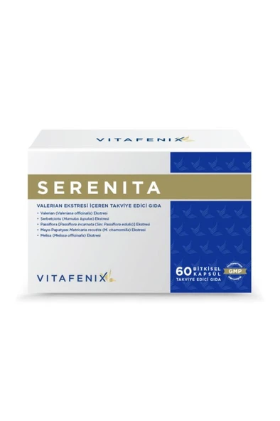 Vitafenix Serenita Valerian Ekstresi Içeren Takviye Edici Vegan Gıda 60 Kapsül - SKT:09/2026