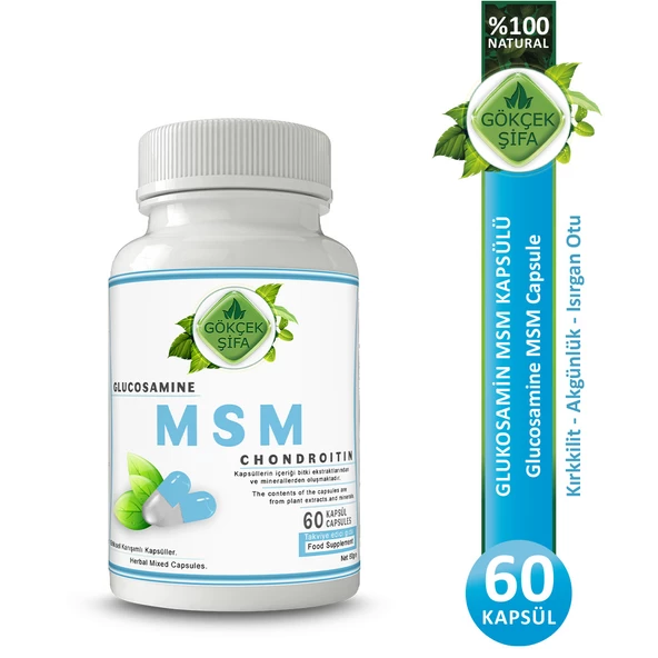 Glucosamine Msm Kapsül (GLUCOSAMİNE CHONDROİTİN MSM CAPSULE)  60 Adet ürün görseli 1
