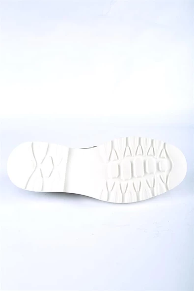 İntersivin Erkek %100 Deri Beyaz Taban Haki Ayakkabı - Resim 4