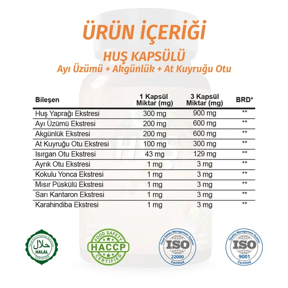 Huş Kapsül (BETULA PENDULA CAPSULE) 60 Adet - Resim 2