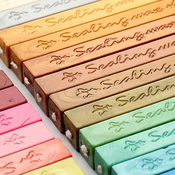 Fitilli Mühür Mumu Çubuk Bronz Altın Resmi Damga Zarf Davetiye - Resim 9