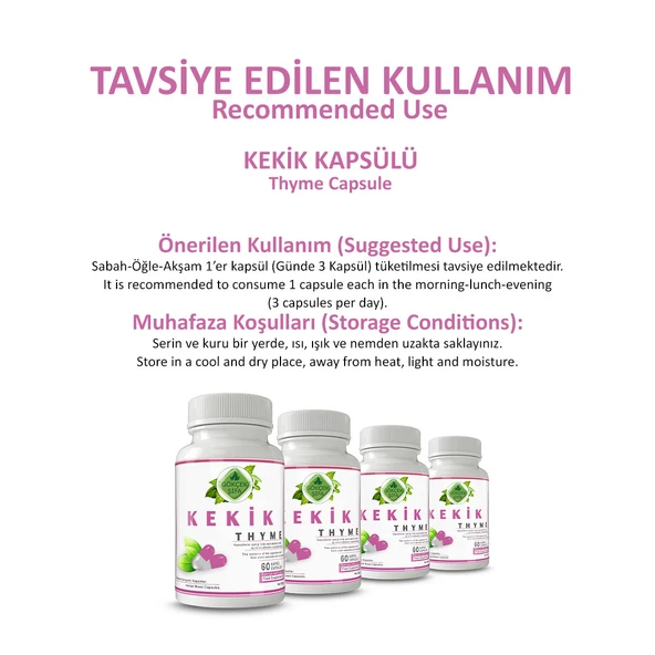 Kekik Kapsül (THYME CAPSULE) 60 Adet - Resim 4