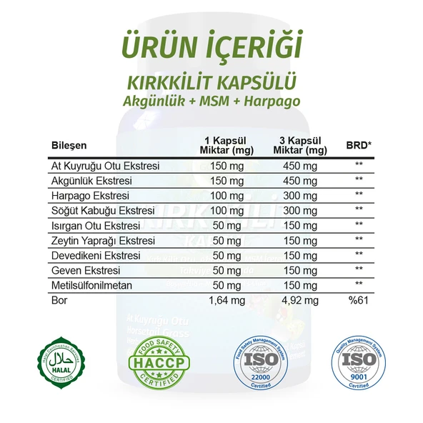 Kırkkilit Kapsül (HORSETAİL GRASS CAPSULE) 60 Adet - Resim 2