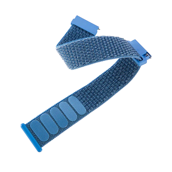 E2M Huawei Watch 20mm KRD-03 Hasır Açık Mavi Kordo - Resim 4