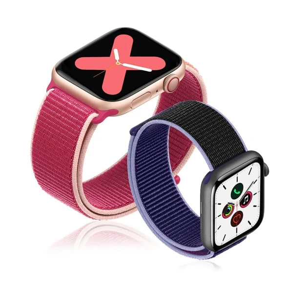 E2M APPLE WATCH 38-40-41MM KRD-03 HASIR NAR ÇİÇEĞİ KO - Resim 2