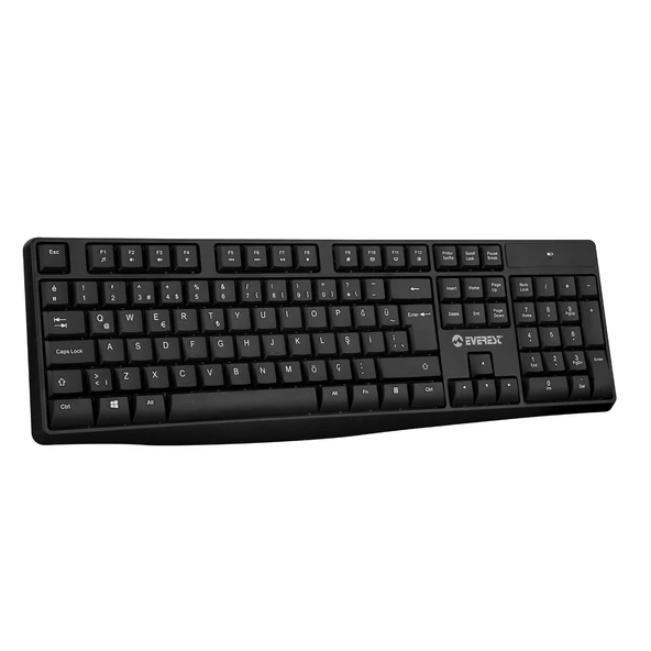 EVEREST KM-7500 SİYAH KABLOSUZ Q MULTIMEDIA KLAVYE + MOUSE SET - 3