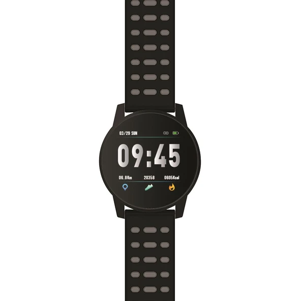 Polosmart PSSW06 Smart Round Akıllı Saat Siyah - 4