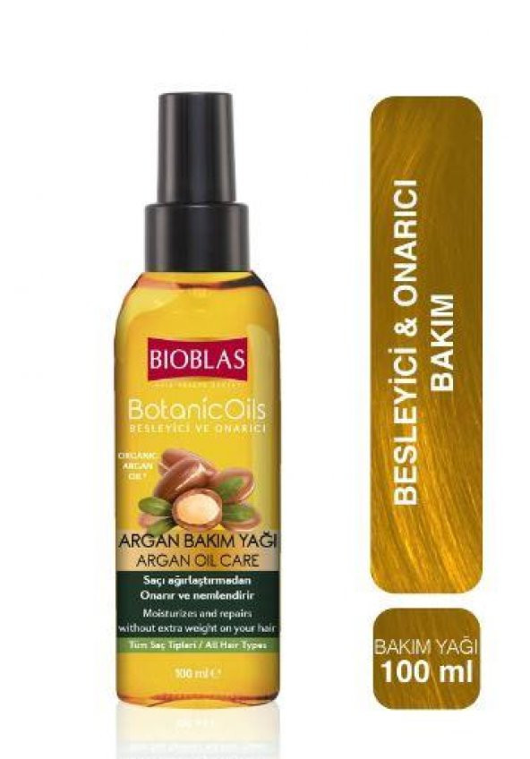 Bioblas Argan Bakım Yağı 100 ml - Onarıcı Bakım Yağı