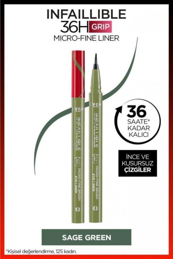 LOreal Paris Infaillible 36H Grip Micro Fine Eyeliner 05 Sage Green