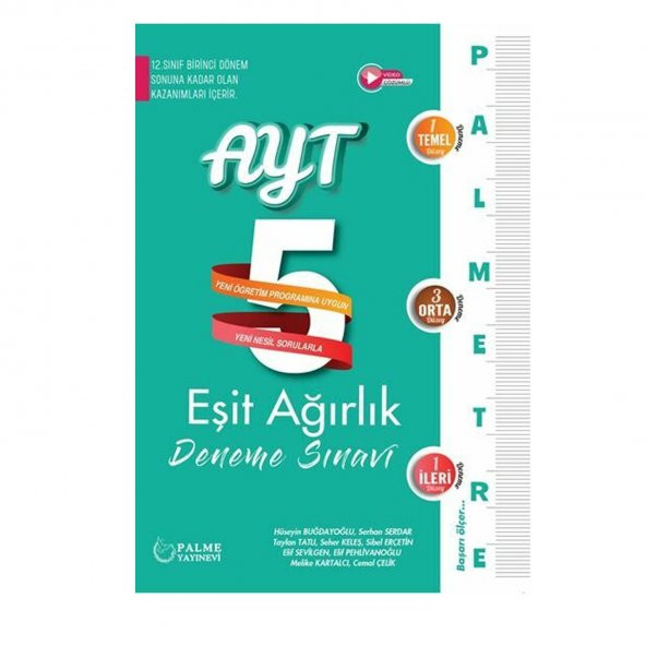 Palme YKS AYT Eşit Ağırlık Palmetre 5 Deneme Sınavı Video Çözümlü - 2