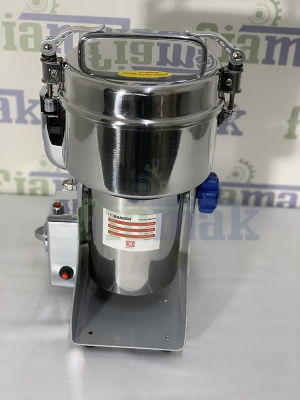 Brader Devirmeli 500 gr Öğütücü Baharat , Fındık , Fıstık Öğütme Makinesi - 7