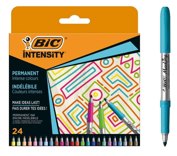 Bic Intensity Permanent Marker 24 Renk ürün görseli