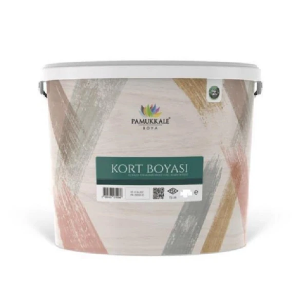 Pamukkale Silikonlu Tenis Kort Zemin Boyası 15 Lt Antrasit Gri Ral 7016