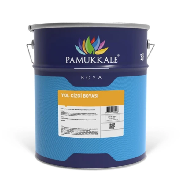 Pamukkale Yol Çizgi Boyası Solvent Bazlı 20 Kg Antrasit Gri Ral 7016