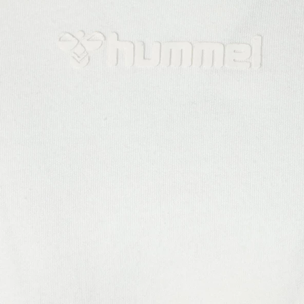 Hummel 911637-9003 Oversize Ekru Erkek Bisiklet Yaka T-shirt - 4