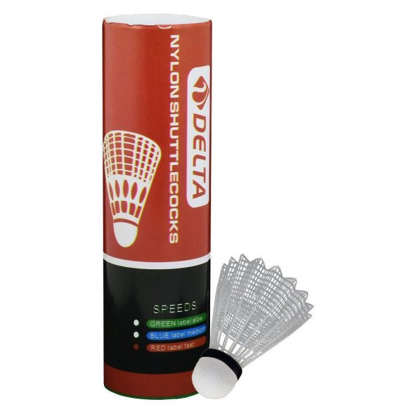 Delta Fast Speed Mantar Başlı 6 Adet Badminton Topu