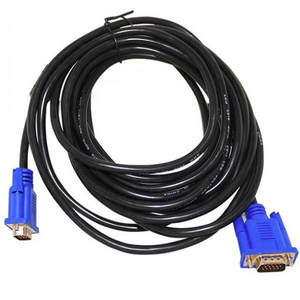 POWERMASTER VGA KABLO 15 PİN 3+6 ERKEK/ERKEK 5M KUTULU