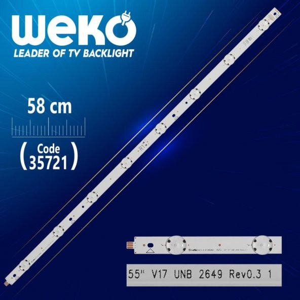 55 V17 UNB 2649 REV0.3 1 - R1 TYPE - 59.2 CM 8 LEDLİ - (WK-1192)