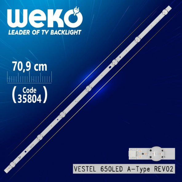 VESTEL 650LED A-TYPE REV02 - 70.9 CM 7 LEDLİ - (WK-1269)