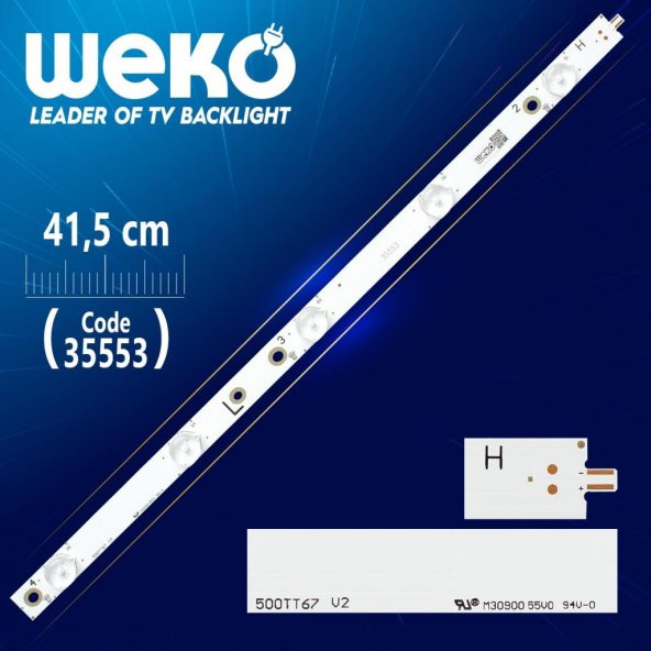 SX-11800729A0 -2B554-0-A-54F-2766 L - 500TT67 V2 - 5 LEDLİ 41.5 CM - (WK-437)