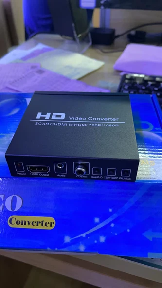 POWERMASTER PM-14366 ADAPTÖRLÜ SCART-HDMI TO HDMI ÇEVİRİCİ DÖNÜŞTÜRÜCÜ KONVERTÖR