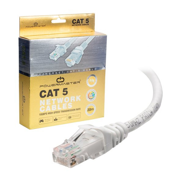 KABLO.CAT5 20 METRE GRİ KUTULU POWERMASTER