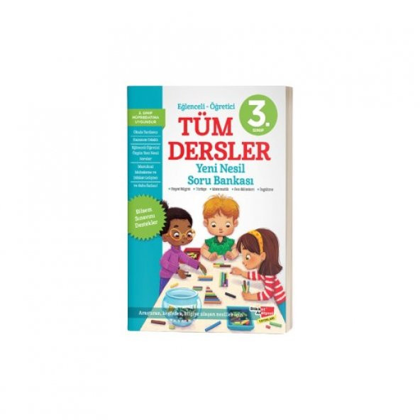 Dikkat Atölyesi 3. Sınıf Eğlenceli-Öğretici Tüm Dersler Yeni Nesil Soru Bankası